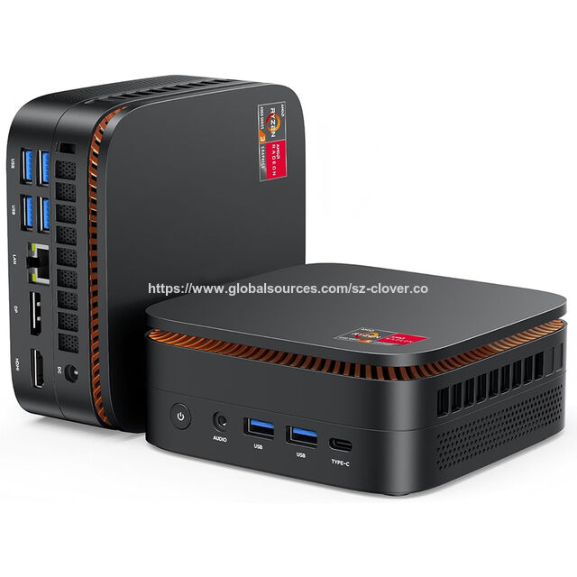 Mini PC Bertenaga ODM Ukuran Kecil Prosesor AMD 16GB RAM 512GB ROM untuk Kantor, Rapat Online, Hiburan Rumah, Pendidikan