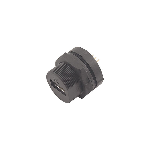 Jack USB/B perempuan tahan air ujung terbuka, panjang kabel 1M, memenuhi IP67, sesuai dengan Arahan RoHS.