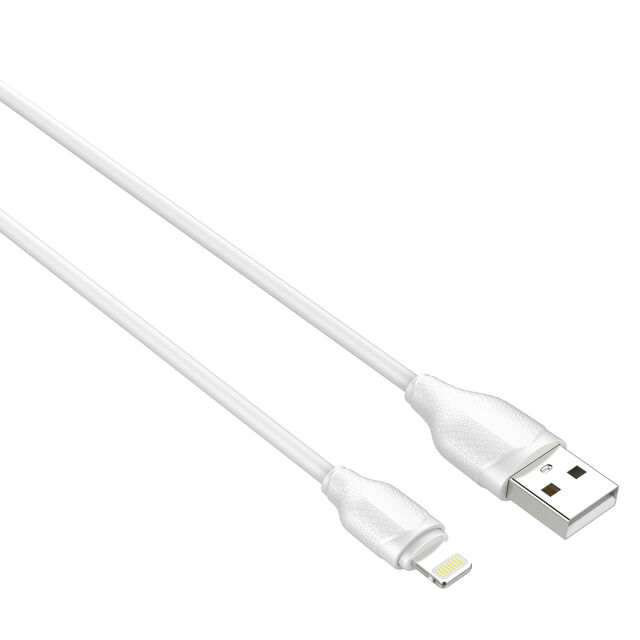 Cable USB LDNIO de 2 metros, carga rápida, nailon trenzado, LS371, Micro USB, Lightning, Tipo-C, 1/2m