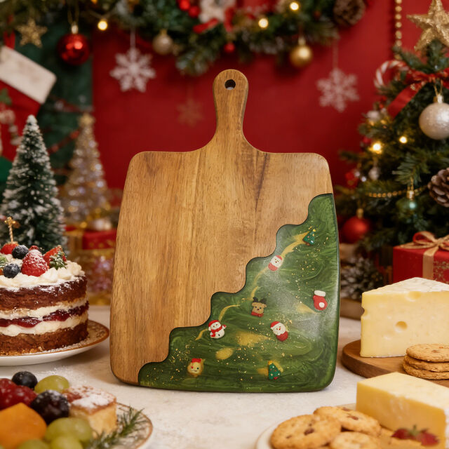 Planche à Découper en Bois d'Acacia Premium avec Logo Personnalisé en Gros, Planche à Viande, Fromage et Charcuterie