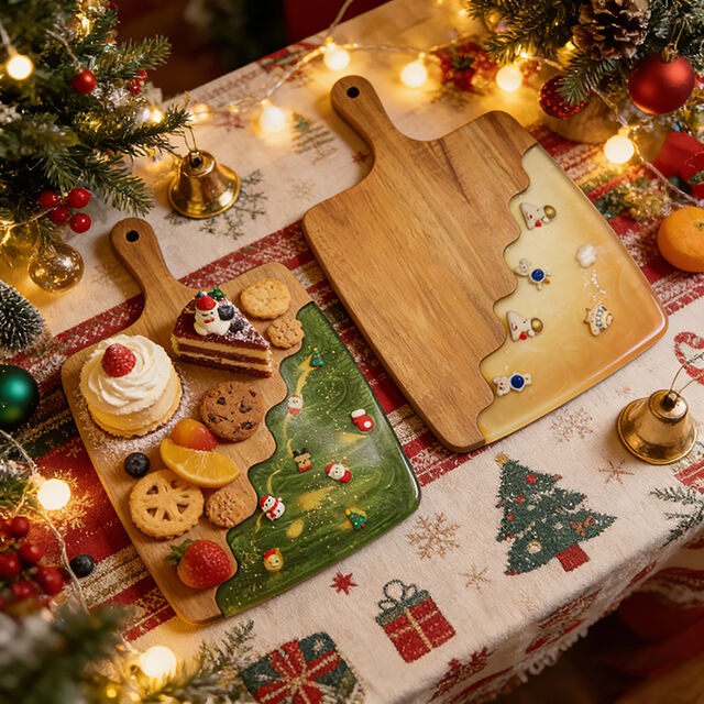 Planche à Découper en Bois d'Acacia Premium avec Logo Personnalisé en Gros, Planche à Viande, Fromage et Charcuterie