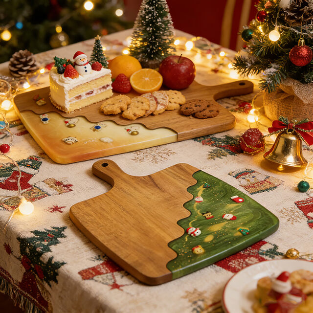 Planche à Découper en Bois d'Acacia Premium avec Logo Personnalisé en Gros, Planche à Viande, Fromage et Charcuterie