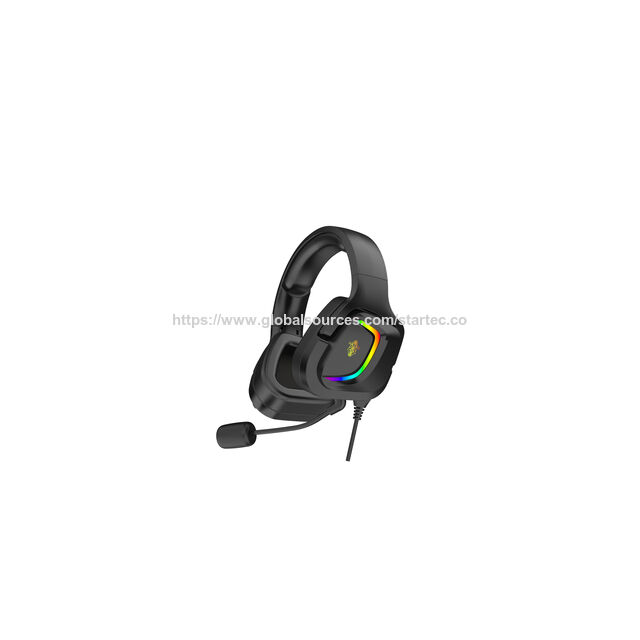 Casque Gaming Haut de Gamme 2023 avec LED RGB et Bandeau Unique Confortable pour le Sport et l'Ordinateur