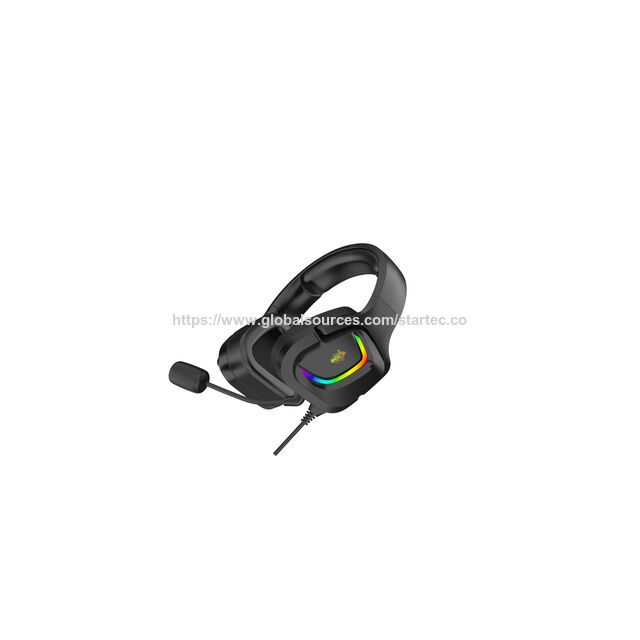 Casque Gaming Haut de Gamme 2023 avec LED RGB et Bandeau Unique Confortable pour le Sport et l'Ordinateur