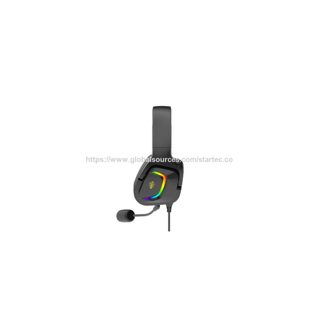 Casque Gaming Haut de Gamme 2023 avec LED RGB et Bandeau Unique Confortable pour le Sport et l'Ordinateur