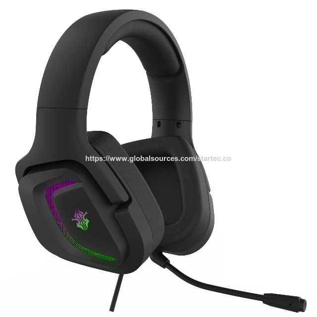Casque Gaming Haut de Gamme 2023 avec LED RGB et Bandeau Unique Confortable pour le Sport et l'Ordinateur