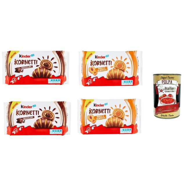 Acheter Kinder Kornetti 252g - Friandise au Chocolat Premium avec Cônes Croustillants Remplis de Chocolat Délicieux - Livraison Rapide