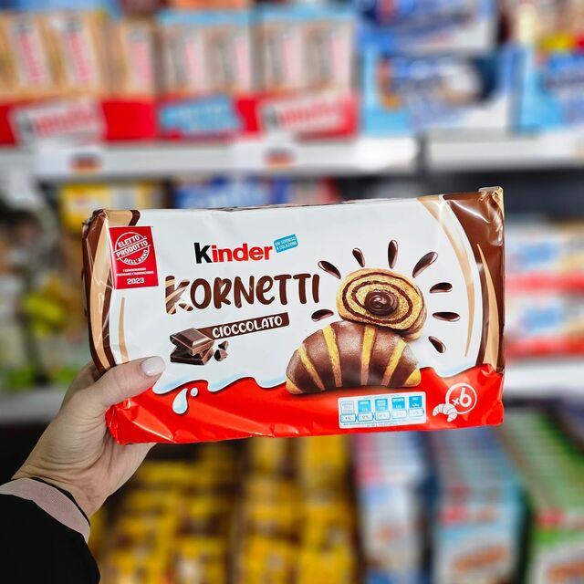 Acheter Kinder Kornetti 252g - Friandise au Chocolat Premium avec Cônes Croustillants Remplis de Chocolat Délicieux - Livraison Rapide