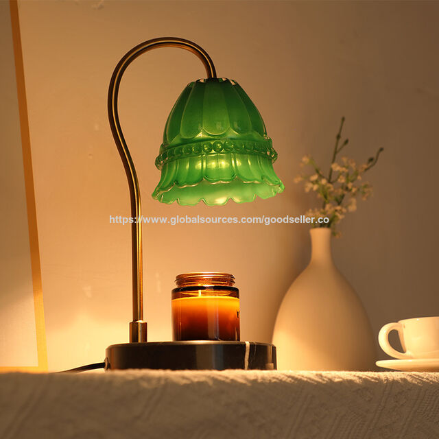 Lampe chauffe-cire à intensité variable avec minuterie, lampe d'ambiance pour la maison