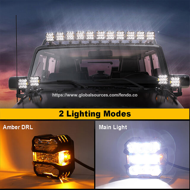 Luces LED de Conducción de 50W 4800LM con Haz Combinado, Homologación E-Mark, 9-32V, 5700K, Luces de Trabajo LED IP67