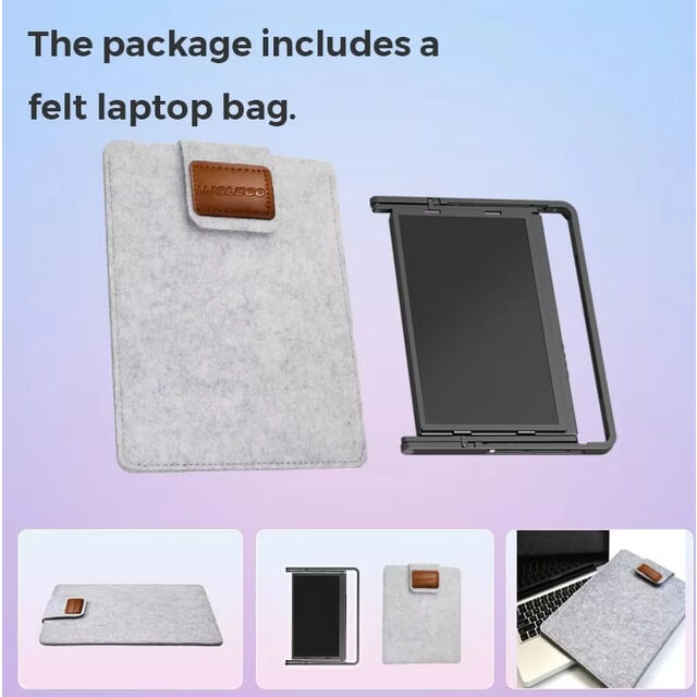 Monitor Portátil Triple Ultra Ligero y Delgado de 15.6" con un Solo Cable para 3 Pantallas 1080P Plug & Play Compatible con Windows/Mac