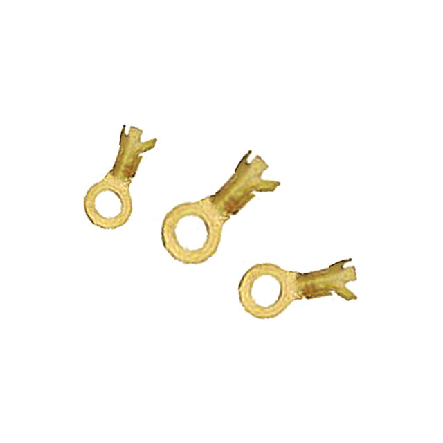 Non-insulated ring terminal, 3.2 x 0.4 x 12.3mm, RoHS Directive-compliant