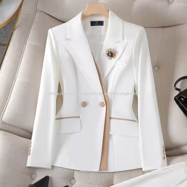 Fato profissional feminino de duas peças para outono e inverno, grande venda - Fato formal de negócios para mulheres