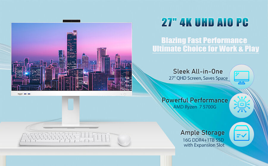 Full Computer Bulk Buy China Wholesale All-in-one Desktop Computer 27 Inch Curved ...