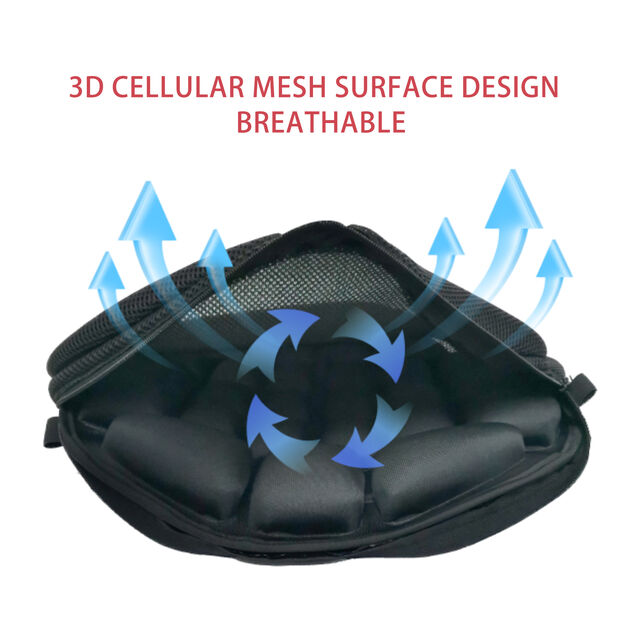 Funda de sillín de fábrica para absorción de impactos, descompresión, cojín de aire para asiento de motocicleta
