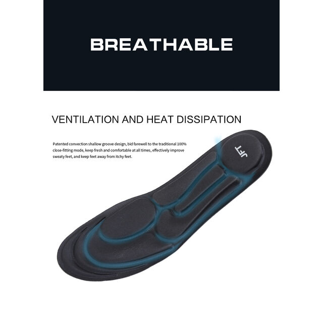 Semelles de sport à coussin d'air pour chaussures, pièces de chaussures anti-pression, semelles de soutien de la voûte plantaire, usine JFT