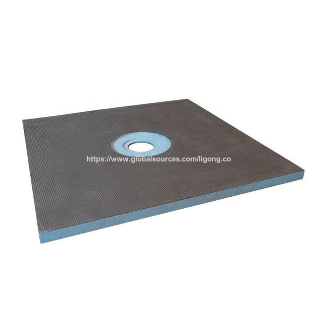 Base de Caixa de Duche WEDI TYPE sem Degrau com Dreno Click & Seal - Base de Duche Impermeável XPS Pré-Inclinada de Baixo Perfil