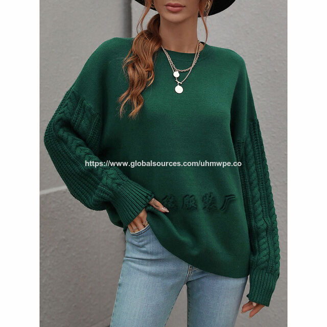 Pull Femme Col Rond Nouvelle Tendance Mode Automne/Hiver 2023 Pull Tricot Manches Longues Femme Élégant et Chic - Pulls Femme en Gros
