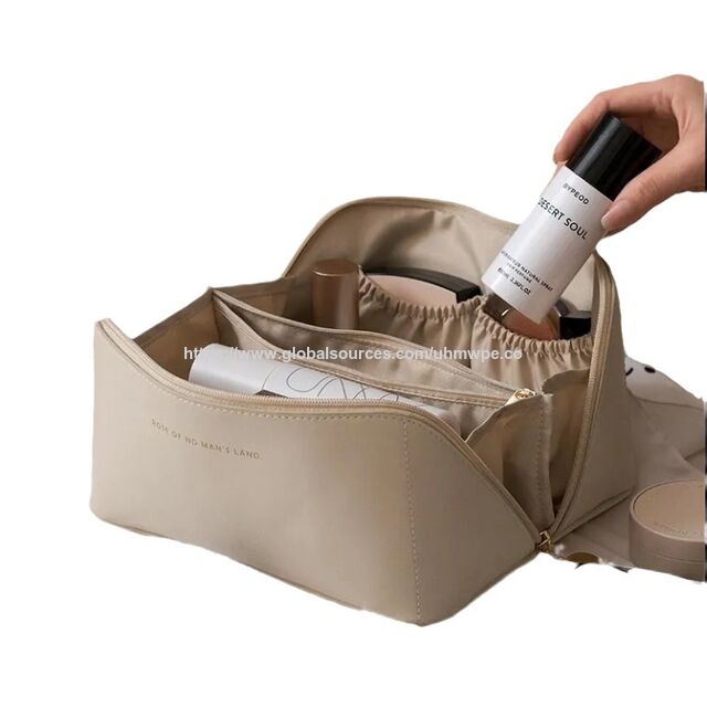 Nouveau : Grande Trousse de Toilette de Voyage Imperméable, Sac Cosmétique en PU Souple pour Femmes - Découvrez notre collection!