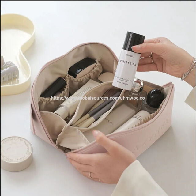 Nouveau : Grande Trousse de Toilette de Voyage Imperméable, Sac Cosmétique en PU Souple pour Femmes - Découvrez notre collection!