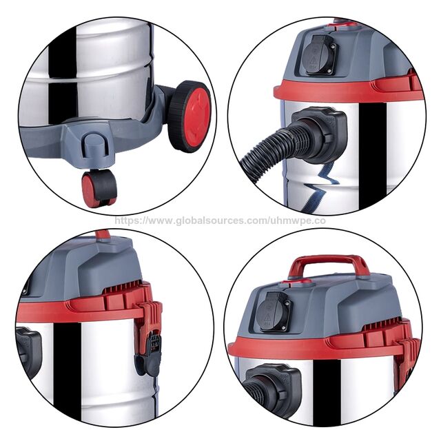 30L 1200W Industriestaubsauger mit Edelstahlbehälter für Zuhause, Teppiche, Haustiere und Autoreinigung