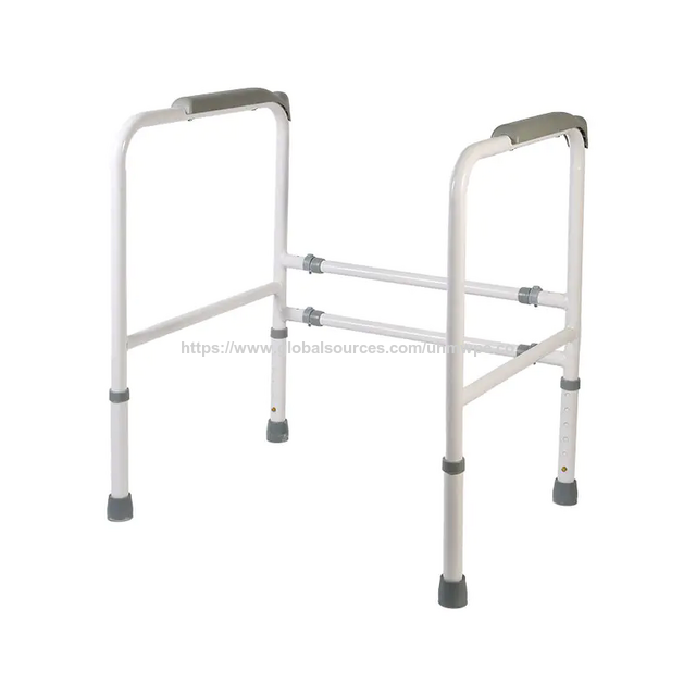 Barra de segurança dobrável para vaso sanitário, estrutura de segurança para banheiro com altura ajustável, barra de apoio de segurança para vaso sanitário para deficientes