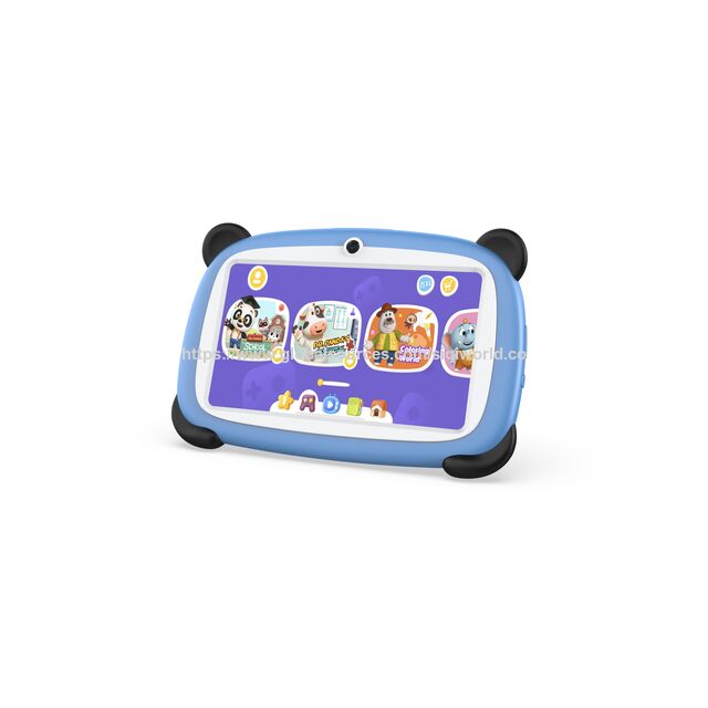 Tablet Infantil al por Mayor de 7 pulgadas con SC9863a RAM 2GB+ROM 32GB / Pantalla IPS 1024*600 / P+G / para Primaria / con Soporte / Barata / Rosa o Azul