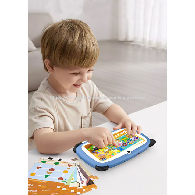 Tablet Infantil al por Mayor de 7 pulgadas con SC9863a RAM 2GB+ROM 32GB / Pantalla IPS 1024*600 / P+G / para Primaria / con Soporte / Barata / Rosa o Azul