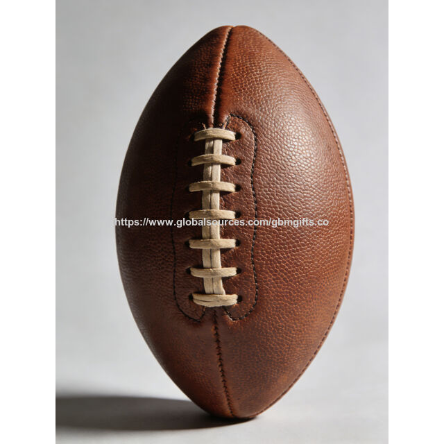 Balón de Rugby Personalizado de Calidad Profesional, Cosido a Mano, con Agarre Duradero y Vejiga Superior para Uso Profesional