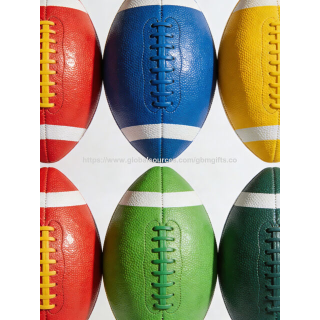 Ballon de Rugby Personnalisé, Qualité Match Premium, Entièrement Cousu Main, avec Grip Durable et Vessie Supérieure pour Usage Professionnel