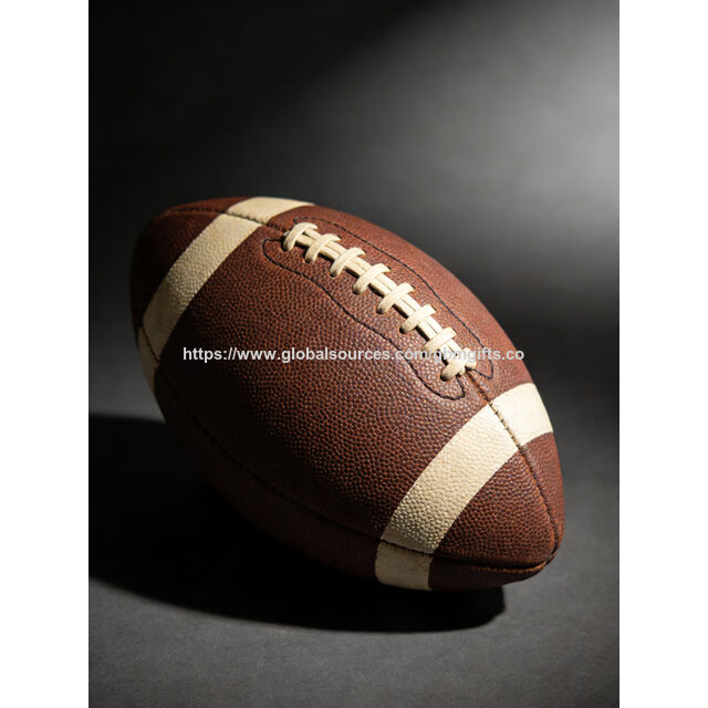Ballon de Rugby Personnalisé, Qualité Match Premium, Entièrement Cousu Main, avec Grip Durable et Vessie Supérieure pour Usage Professionnel