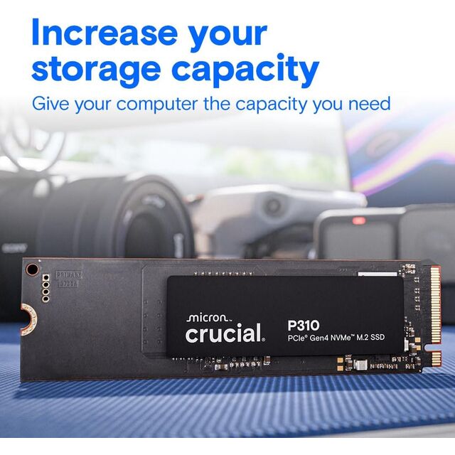 P310 1TB SSD, PCIe Gen4 NVMe M.2 2280, Up to 7,100MB/s, for Laptop, Desktop (PC), & Handheld Gaming Consoles, Includes Acronis Dat