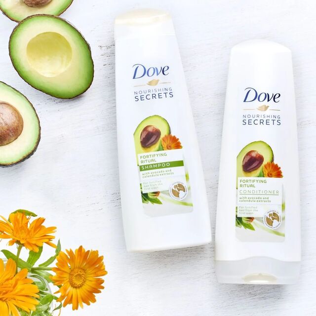 Dove Ritual Shampoo Fortalecedor (com Óleo de Abacate, Para Cabelos Mais Fortes, 250 ml, Pacote com 6)