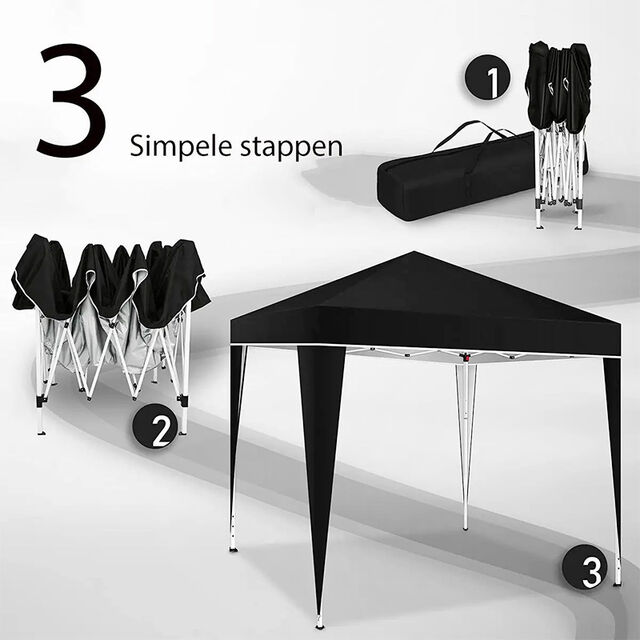 Tenda dobrável 3x3m para camping, exposição, lazer, praia, pavilhão com proteção solar.