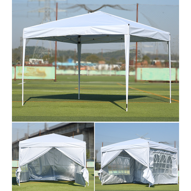 Tenda dobrável 3x3m para camping, exposição, lazer, praia, pavilhão com proteção solar.