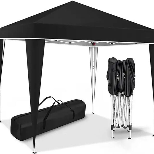 Tenda dobrável 3x3m para camping, exposição, lazer, praia, pavilhão com proteção solar.