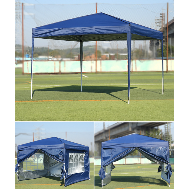 Tenda dobrável 3x3m para camping, exposição, lazer, praia, pavilhão com proteção solar.