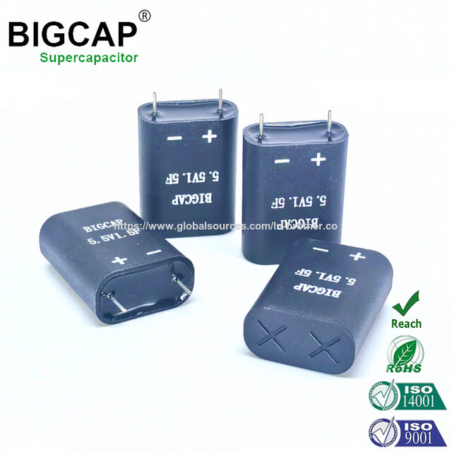 Condensateur Super Farad Cylindrique Bigcap Entièrement Scellé Anti-Fuite 5.5V 1.5F