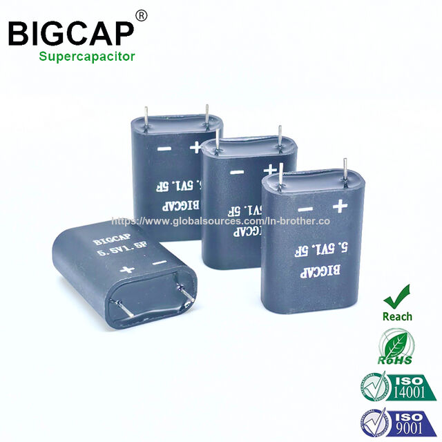 Condensateur Super Farad Cylindrique Bigcap Entièrement Scellé Anti-Fuite 5.5V 1.5F