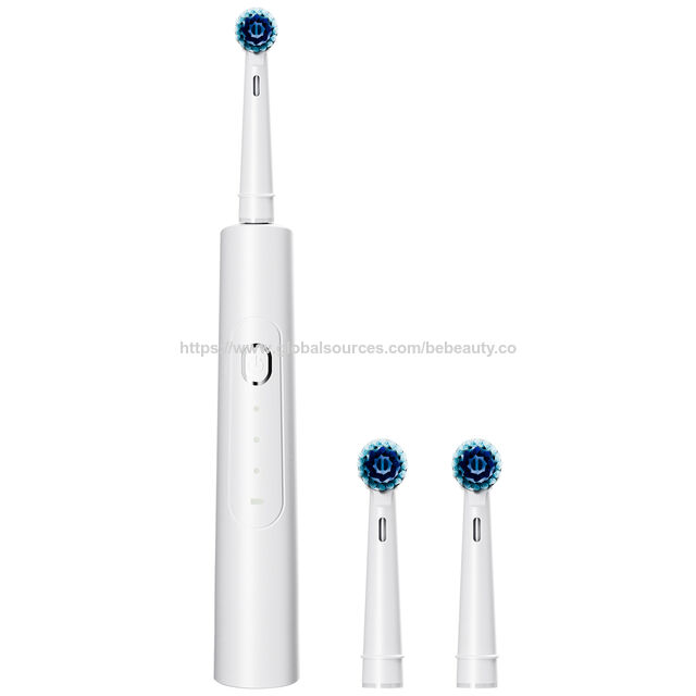 Brosse à Dents Électrique Rotative pour Adultes avec Têtes de Brosse Rechargeables, Brosse à Dents Électrique Rechargeable à 4 Modes de Nettoyage Profond