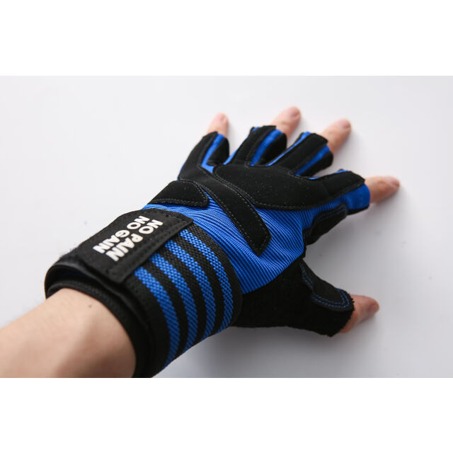 Gants de sport mi-doigts avec coussinets épais antidérapants et résistants à l'usure sur la paume, protège-poignets de sport, équipement d'haltérophilie