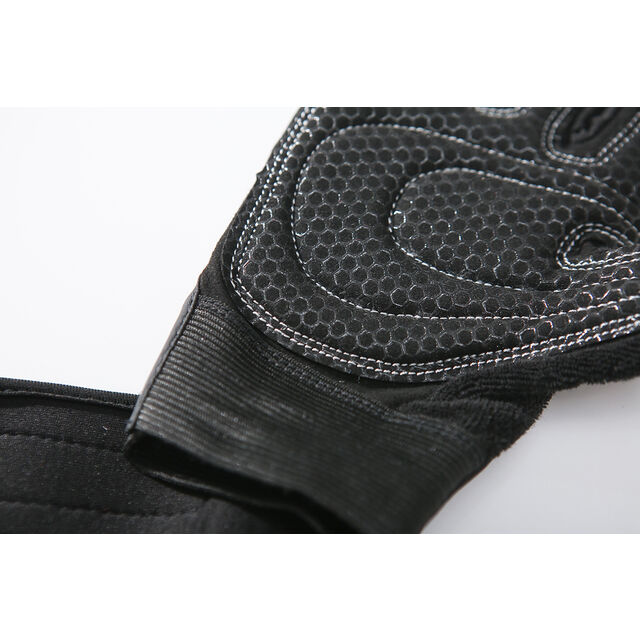 Gants de fitness mi-doigts avec coussinets épais antidérapants et résistants à l'usure sur la paume, protège-poignets de sport