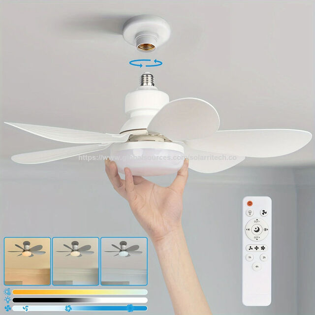 Ventilador de Techo LED con Luz, El Más Vendido, Fácil Instalación, Viento Potente, Regulable en 3 Colores