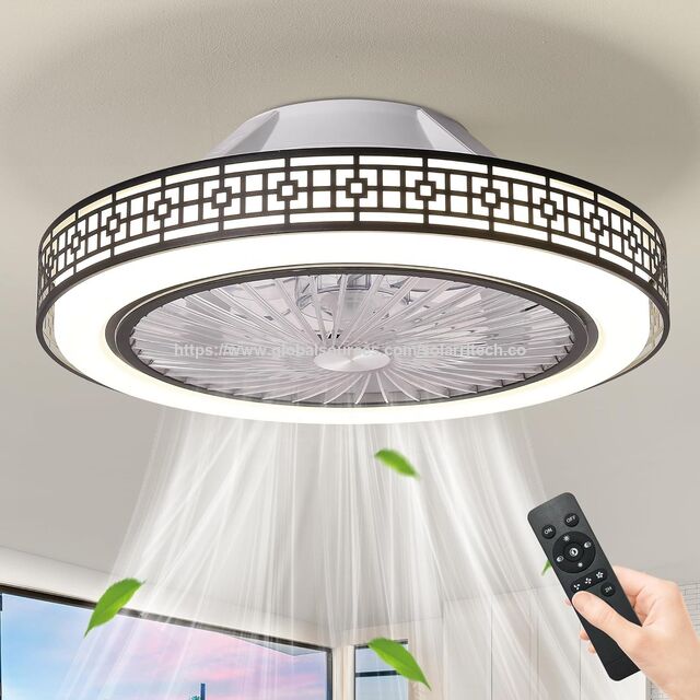 Ventilador de Techo LED con Luz, El Más Vendido, Fácil Instalación, Viento Potente, Regulable en 3 Colores
