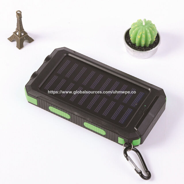 Tragbares Outdoor Trend Handy Schnellladefunktion 20000mAh Wasserdichte Kabellose Solarpanel Ladegerät Powerbank Solar Power Bank