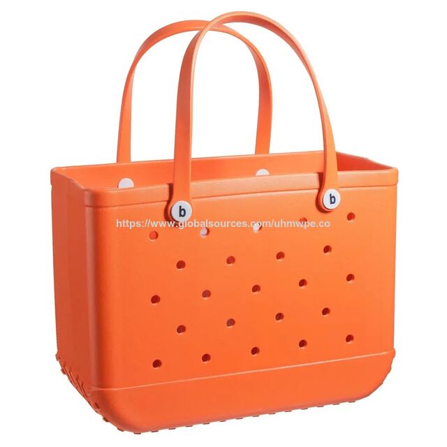 Venta al por mayor de fábrica de moda playa impermeable Eva silicona verano bolsos de goma logotipo personalizado Bogg Bag Small Bogg Baby