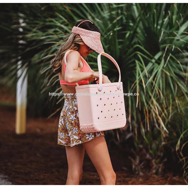 Venta al por mayor de fábrica de moda playa impermeable Eva silicona verano bolsos de goma logotipo personalizado Bogg Bag Small Bogg Baby