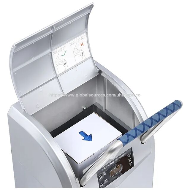Dispensador Automático de Cobertura de Sapatos para Proteção de Piso - Máquina de Cobertura de Sapatos