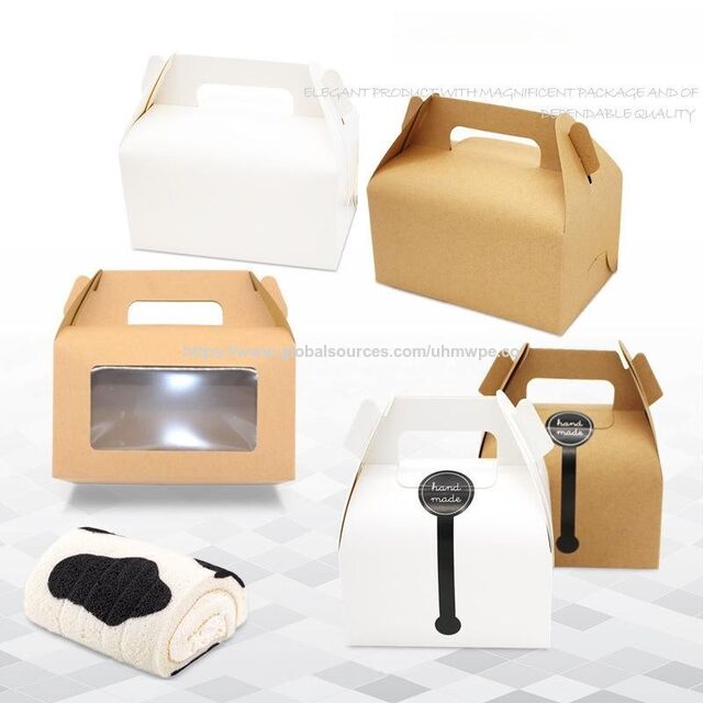 Boîtes personnalisées faites à la main pour bouteilles de pudding et aliments surgelés de boulangerie