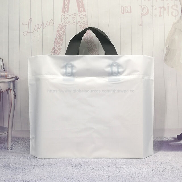 Sacs de Shopping en Plastique Dépoli Épais et Coloré avec Poignée pour Emballage de Vêtements, Fabricant